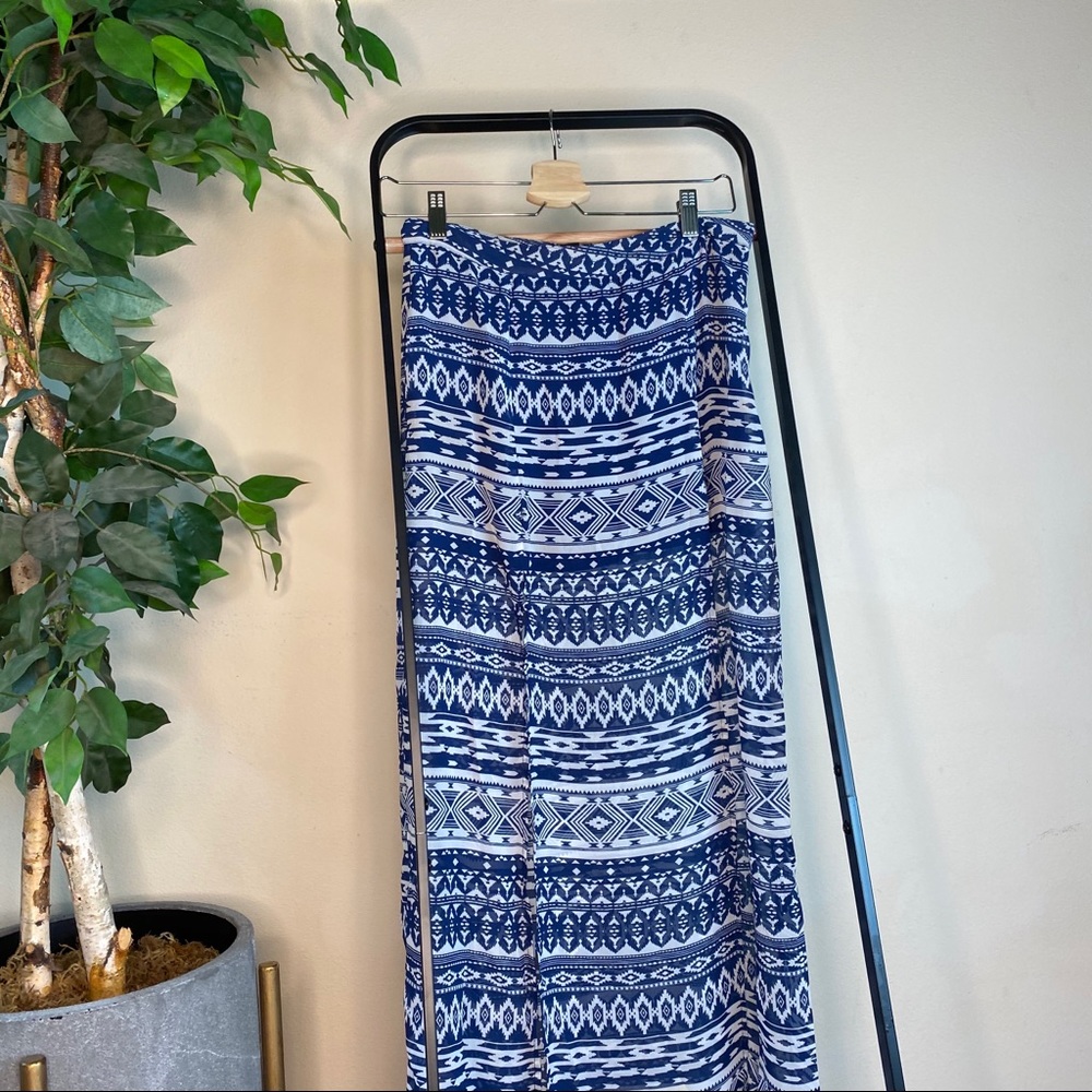 Forever21 printed boho maxi skirt